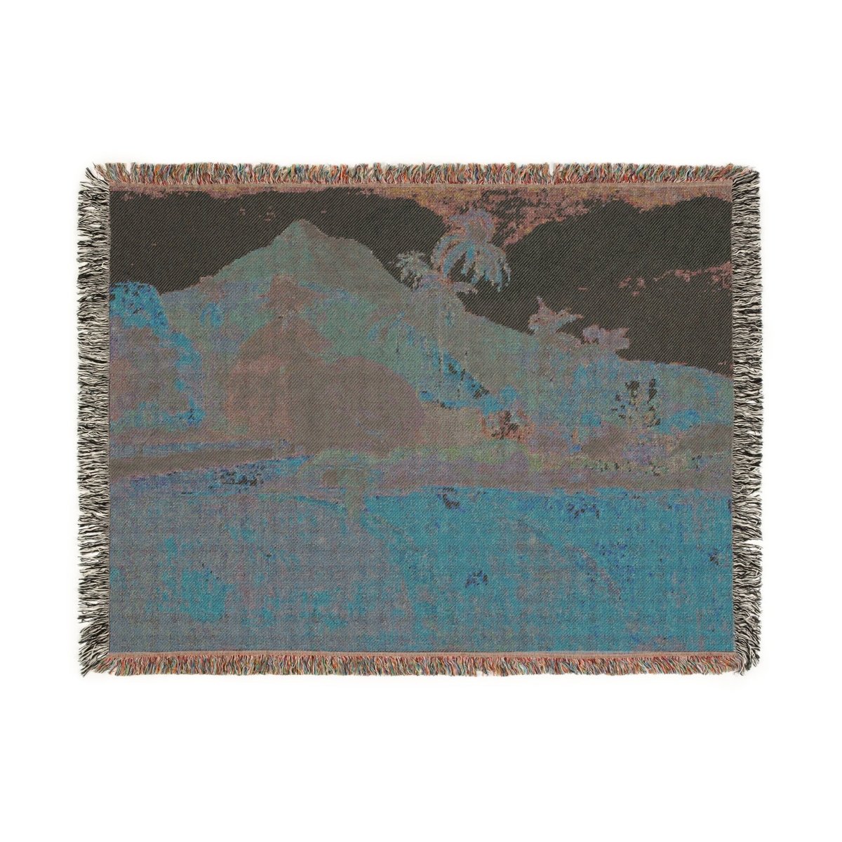 Tahitian Landscape | Woven Blanket - Woven Blanket - Piccolo Fiore Prints