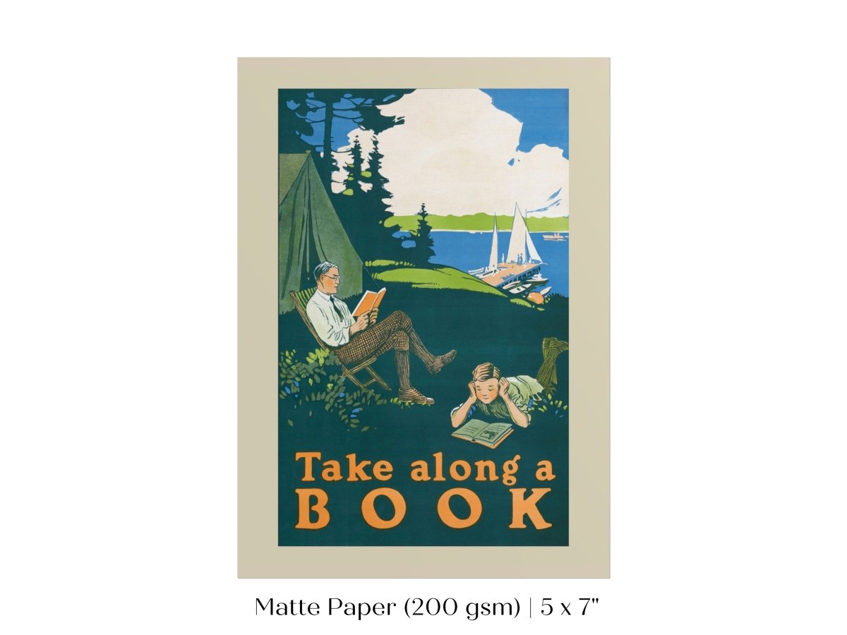 Take Along a Book | P699 - Single Art Prints - Piccolo Fiore Prints