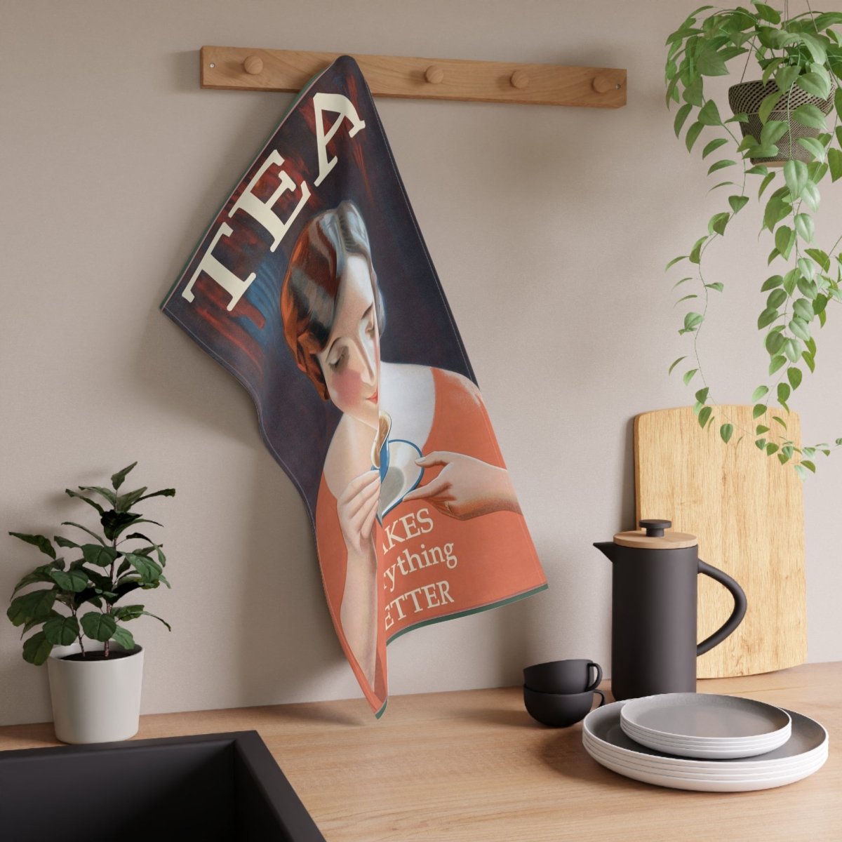 Tea Makes Everything Better | Tea Towel - Tea Towel - Piccolo Fiore Prints