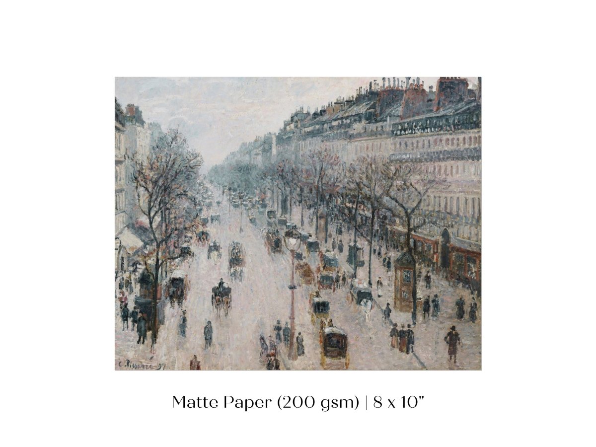 The Boulevard Montmartre | P445 - Single Art Prints - Piccolo Fiore Prints