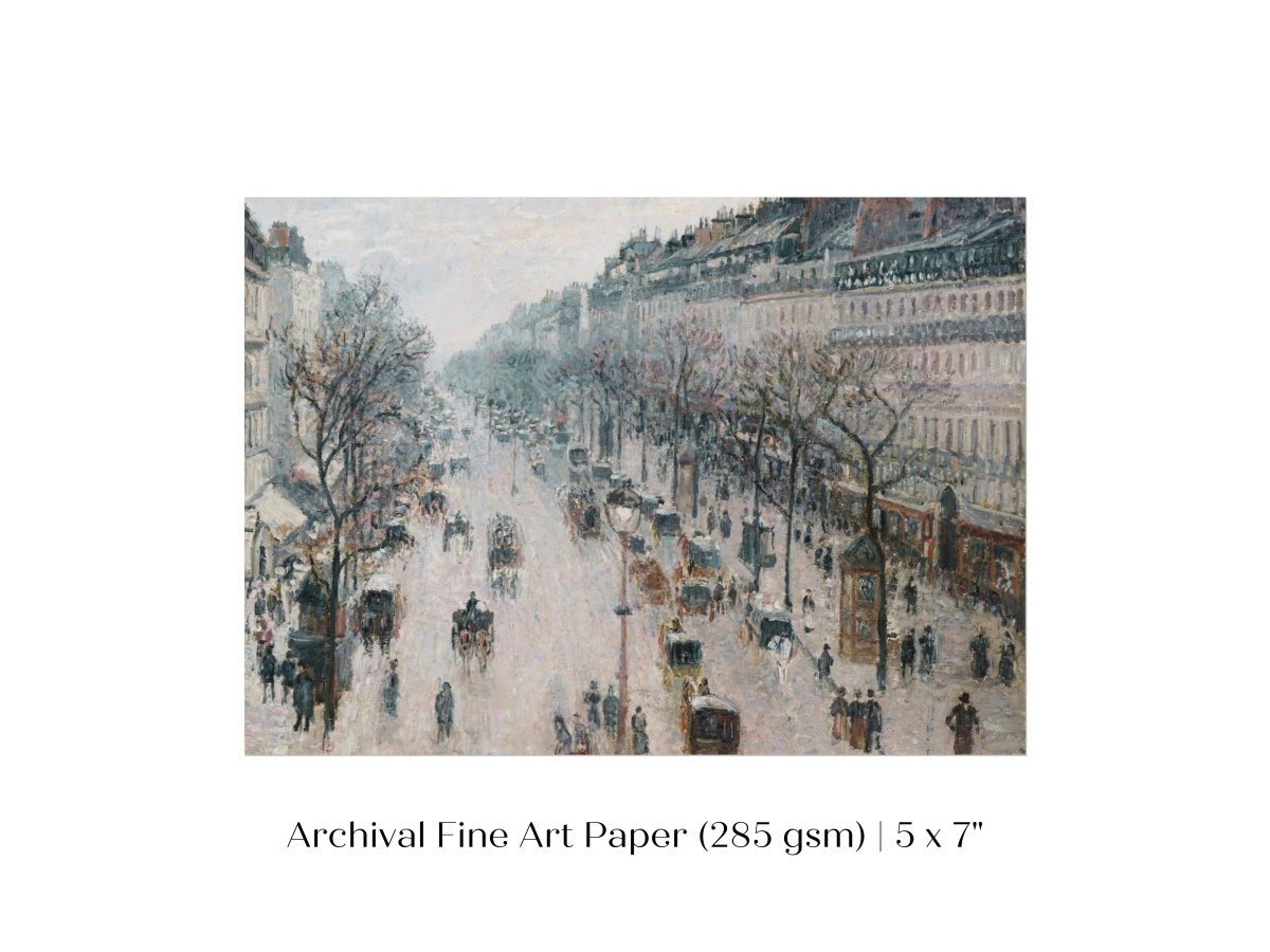 The Boulevard Montmartre | P445 - Single Art Prints - Piccolo Fiore Prints