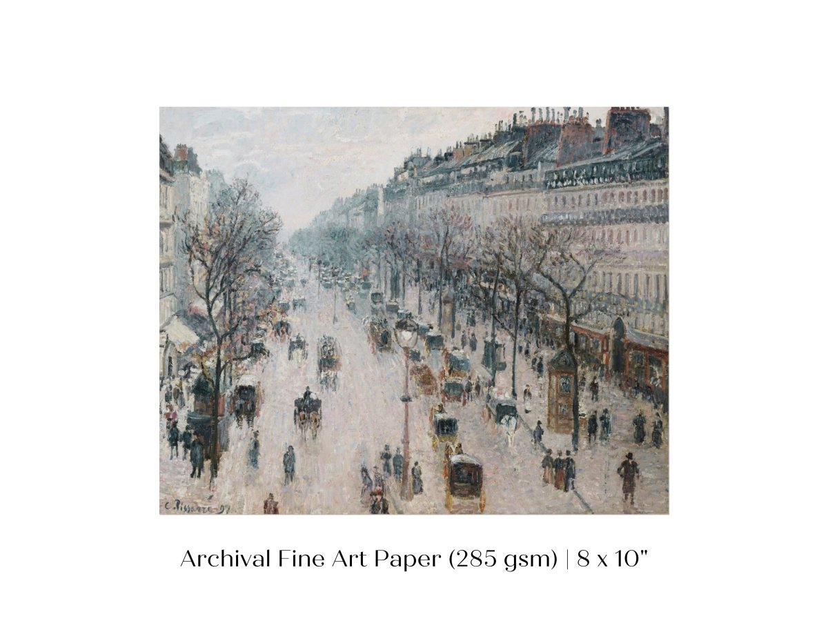 The Boulevard Montmartre | P445 - Single Art Prints - Piccolo Fiore Prints