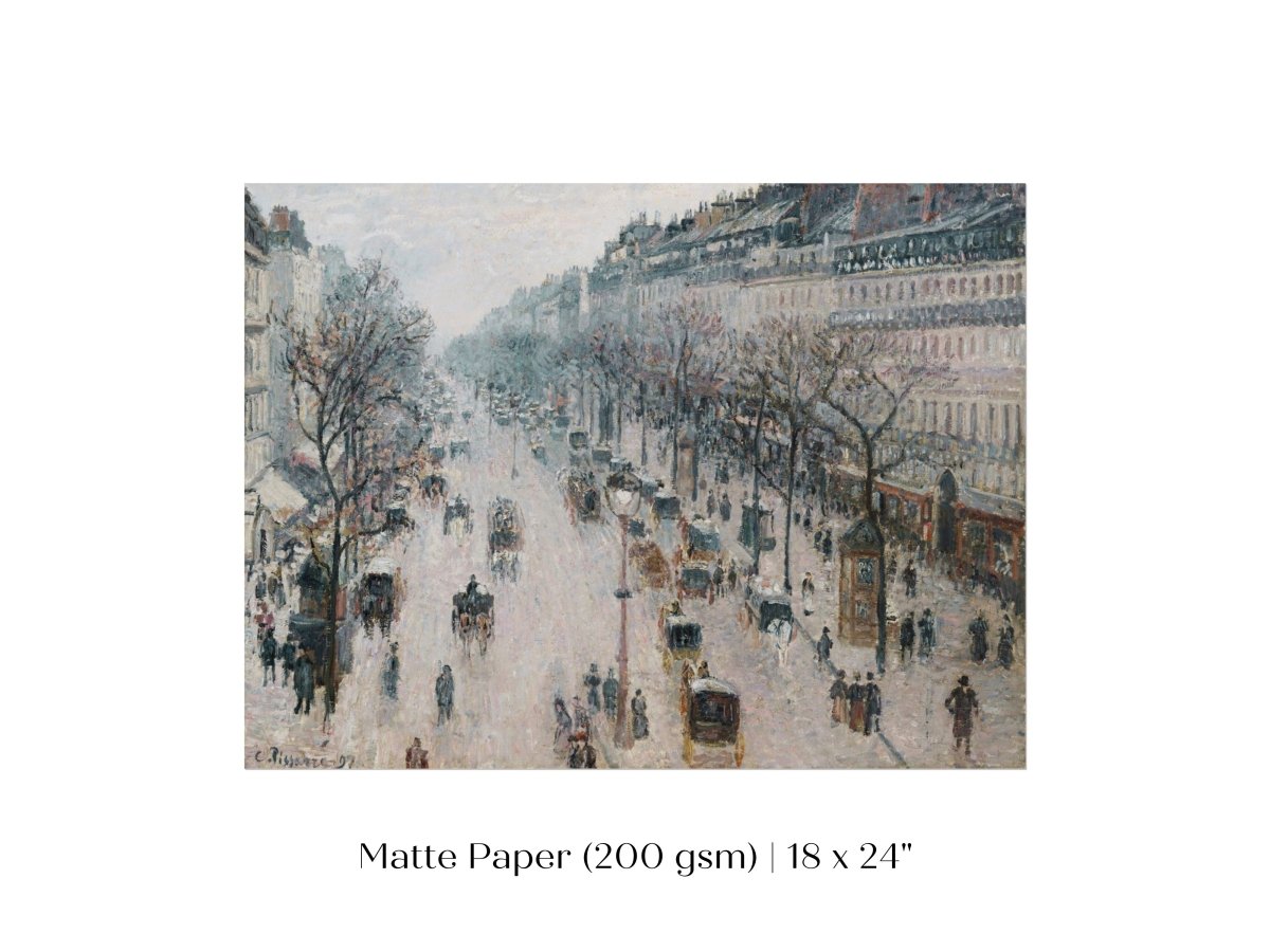 The Boulevard Montmartre | P445 - Single Art Prints - Piccolo Fiore Prints