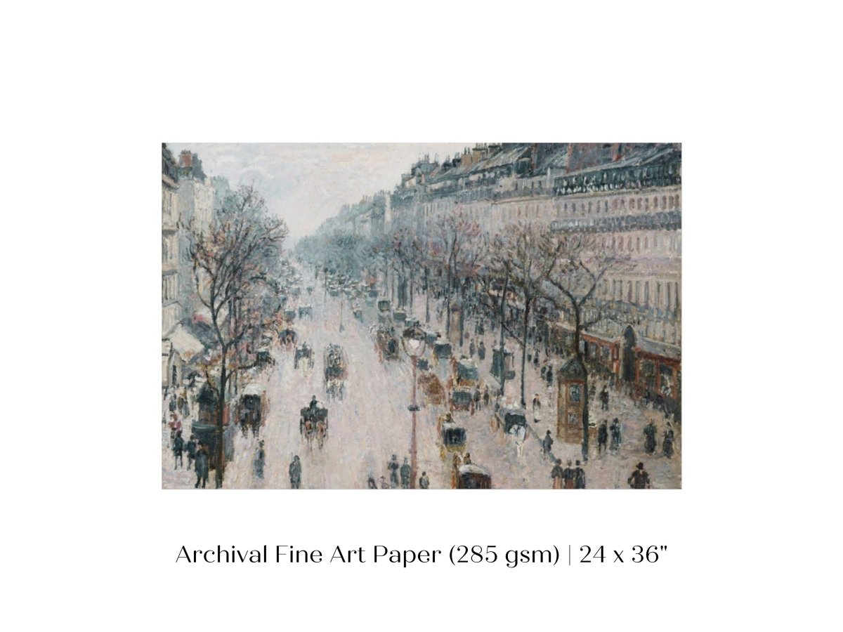 The Boulevard Montmartre | P445 - Single Art Prints - Piccolo Fiore Prints