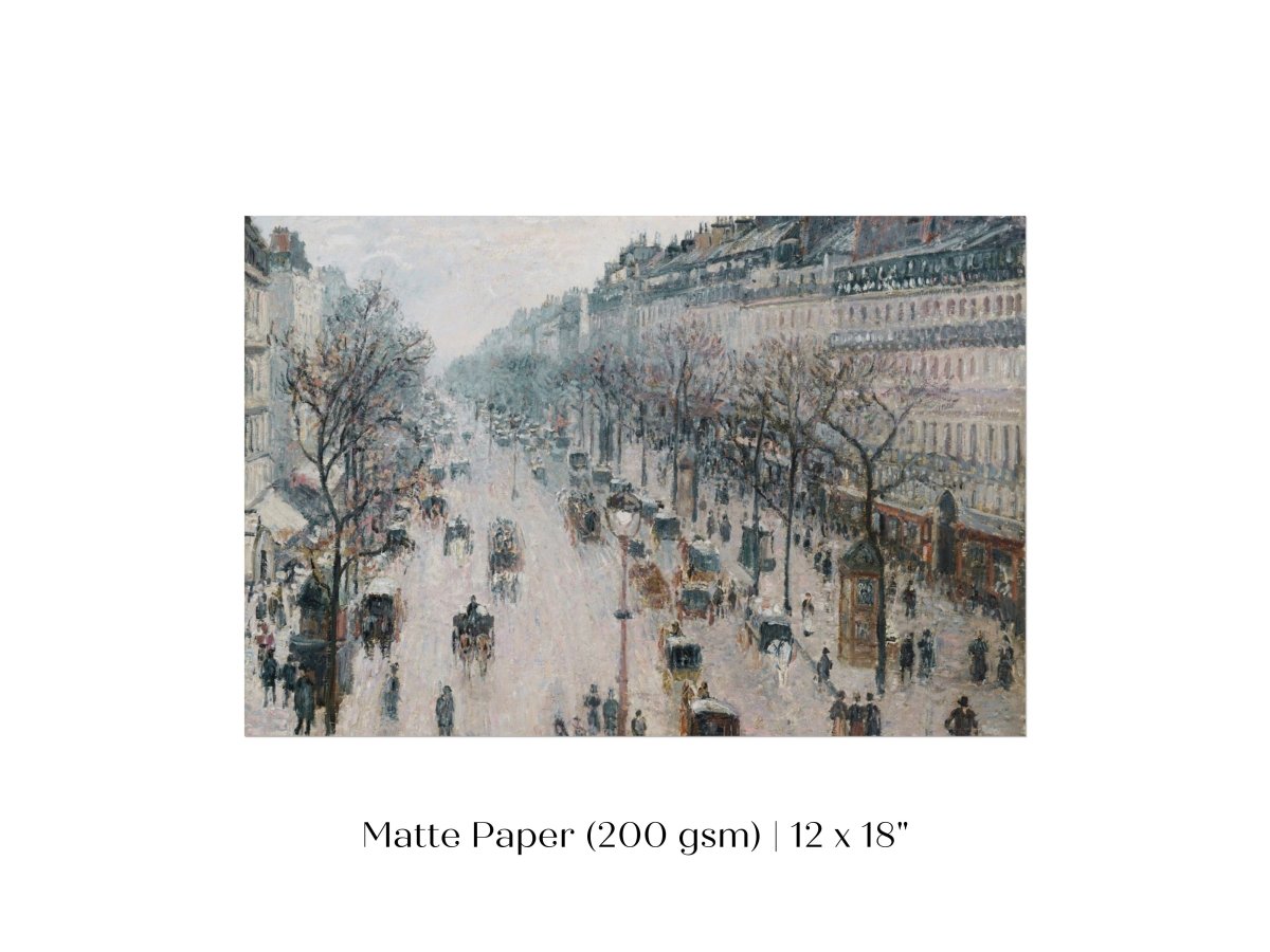 The Boulevard Montmartre | P445 - Single Art Prints - Piccolo Fiore Prints