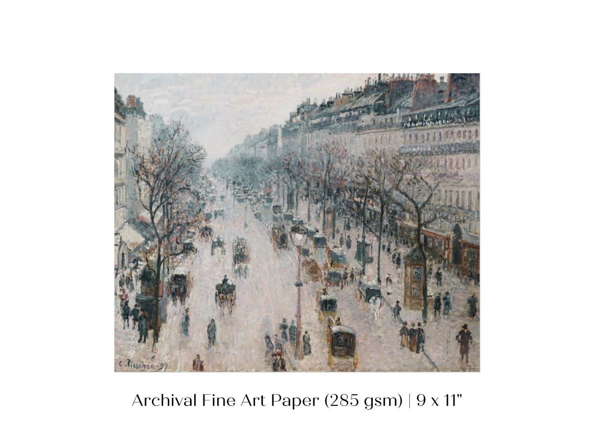 The Boulevard Montmartre | P445 - Single Art Prints - Piccolo Fiore Prints