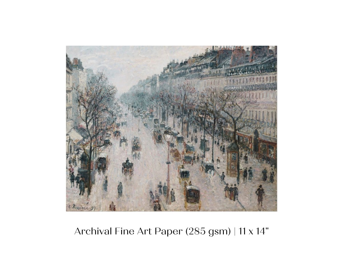 The Boulevard Montmartre | P445 - Single Art Prints - Piccolo Fiore Prints