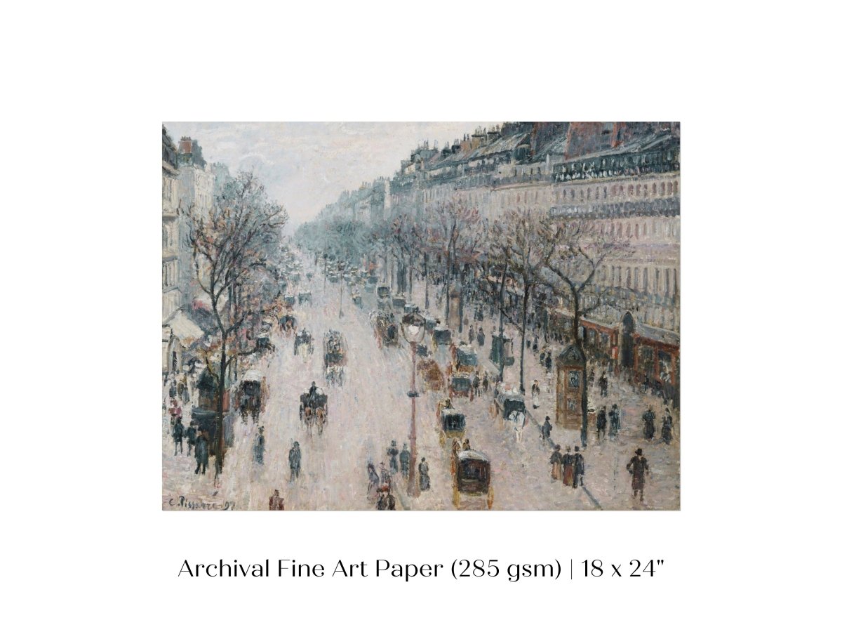 The Boulevard Montmartre | P445 - Single Art Prints - Piccolo Fiore Prints