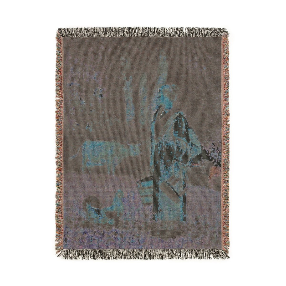 The Milk Maid | Woven Blanket - Woven Blanket - Piccolo Fiore Prints