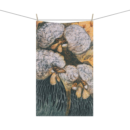 Three Hens | Tea Towel - Tea Towel - Piccolo Fiore Prints