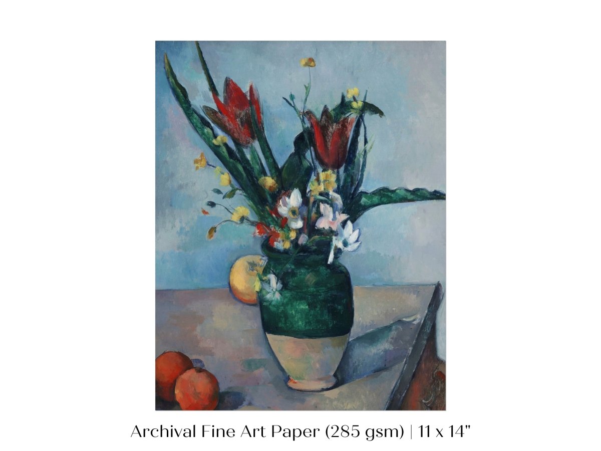 Vase of Red Tulips | P357 - Single Art Prints - Piccolo Fiore Prints