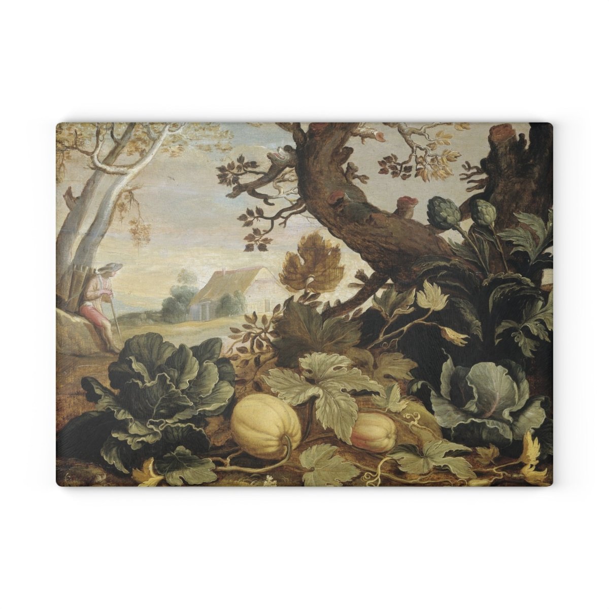 Vegetable Harvest | Glass Chopping Board - Glass Chopping Board - Piccolo Fiore Prints