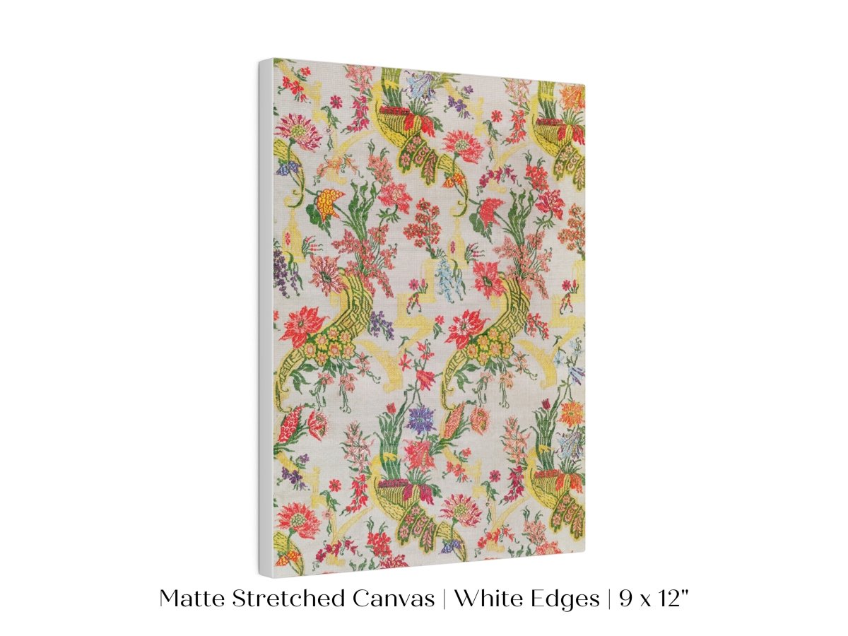 Vintage Floral Wallpaper Pattern | P145 - Single Art Prints - Piccolo Fiore Prints