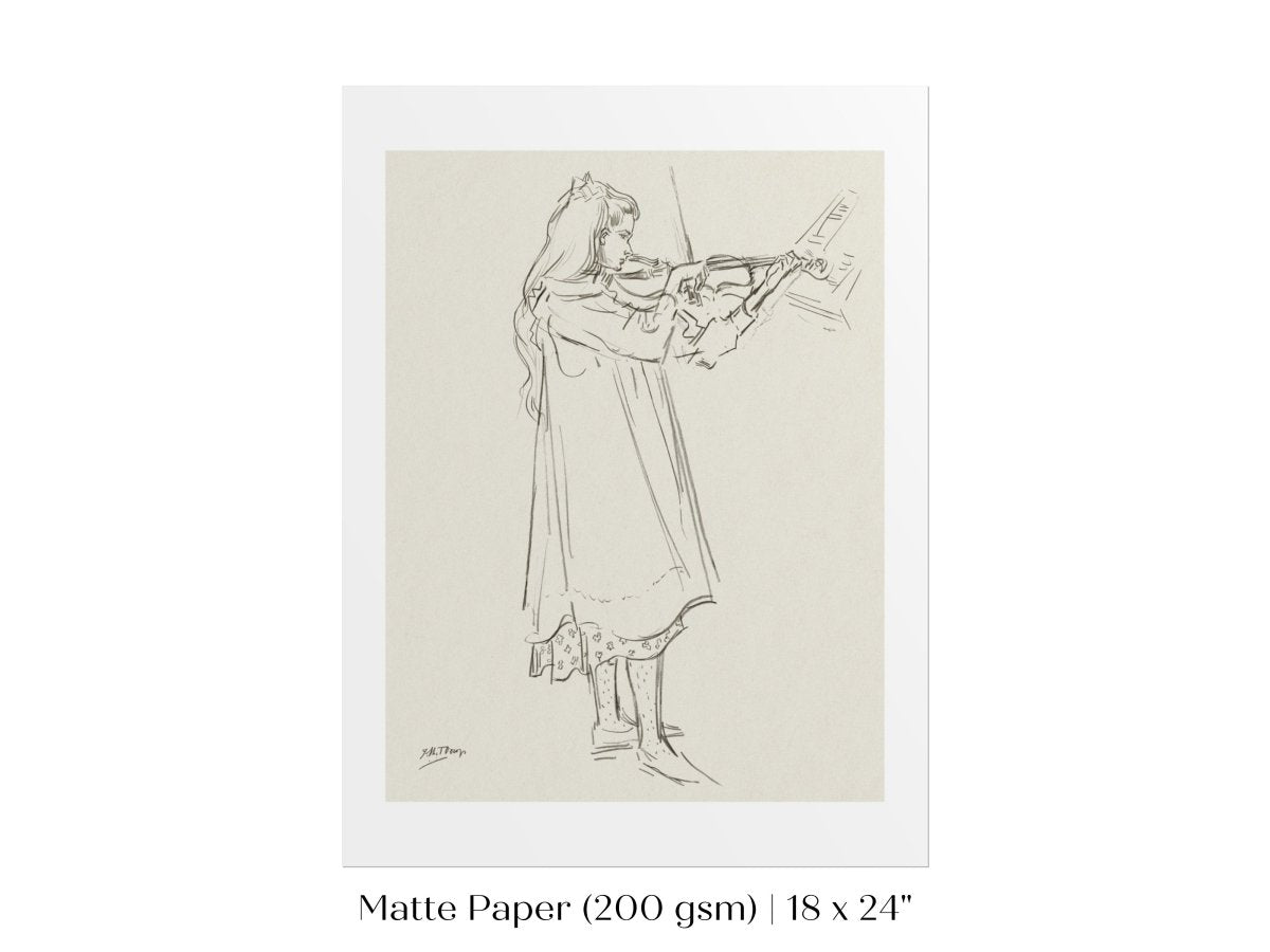 Violinist | P20 - Single Art Prints - Piccolo Fiore Prints