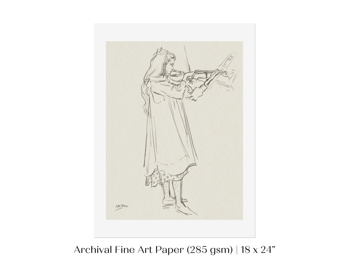 Violinist | P20 - Single Art Prints - Piccolo Fiore Prints