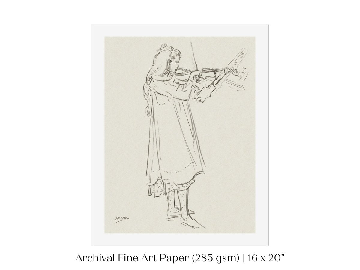 Violinist | P20 - Single Art Prints - Piccolo Fiore Prints