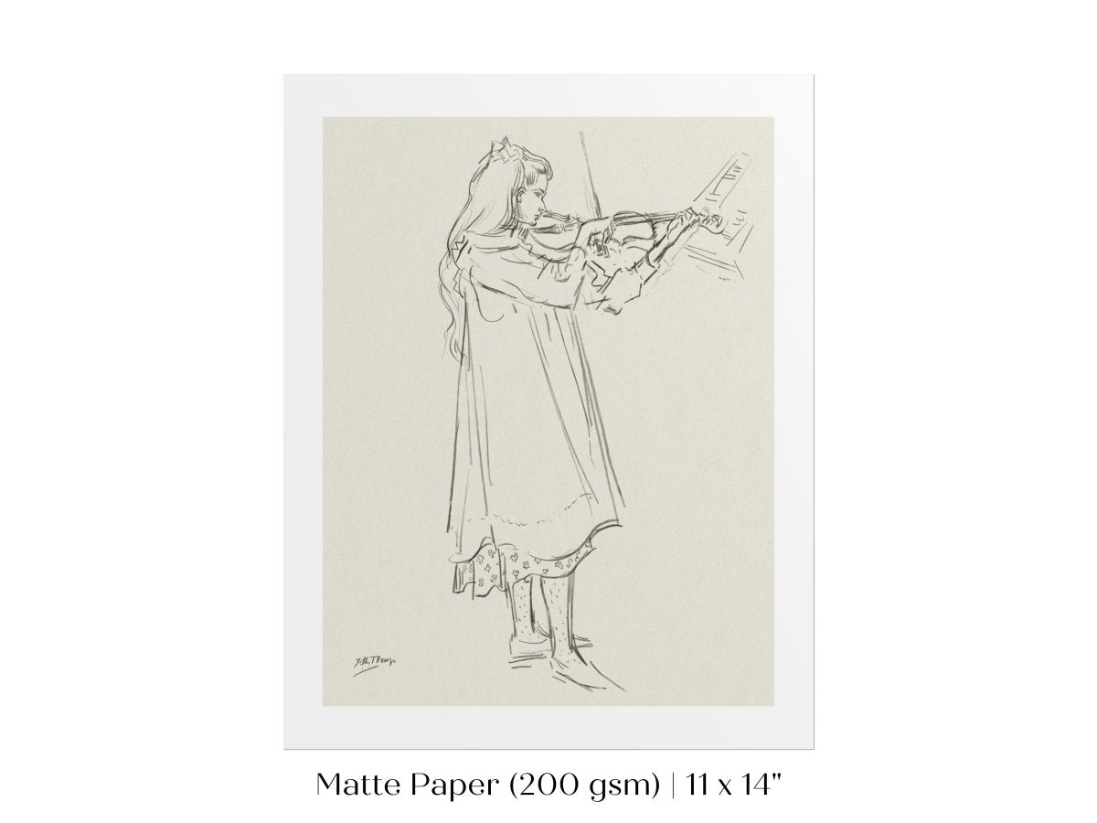 Violinist | P20 - Single Art Prints - Piccolo Fiore Prints
