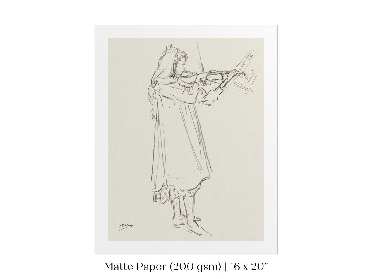 Violinist | P20 - Single Art Prints - Piccolo Fiore Prints