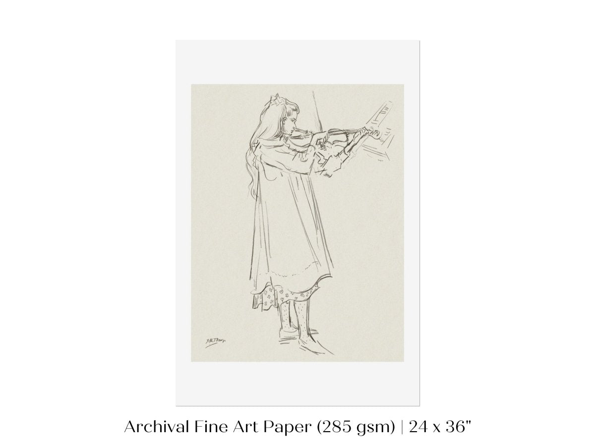 Violinist | P20 - Single Art Prints - Piccolo Fiore Prints