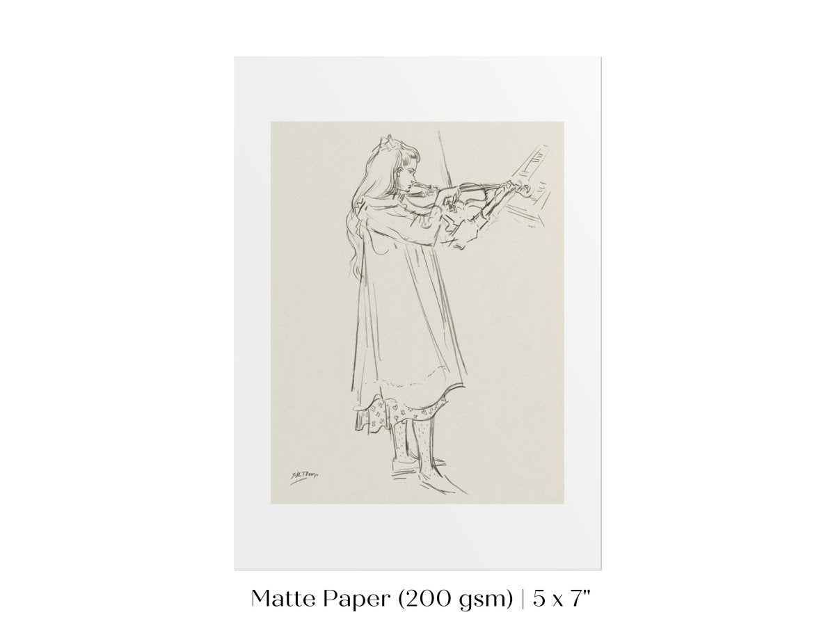 Violinist | P20 - Single Art Prints - Piccolo Fiore Prints