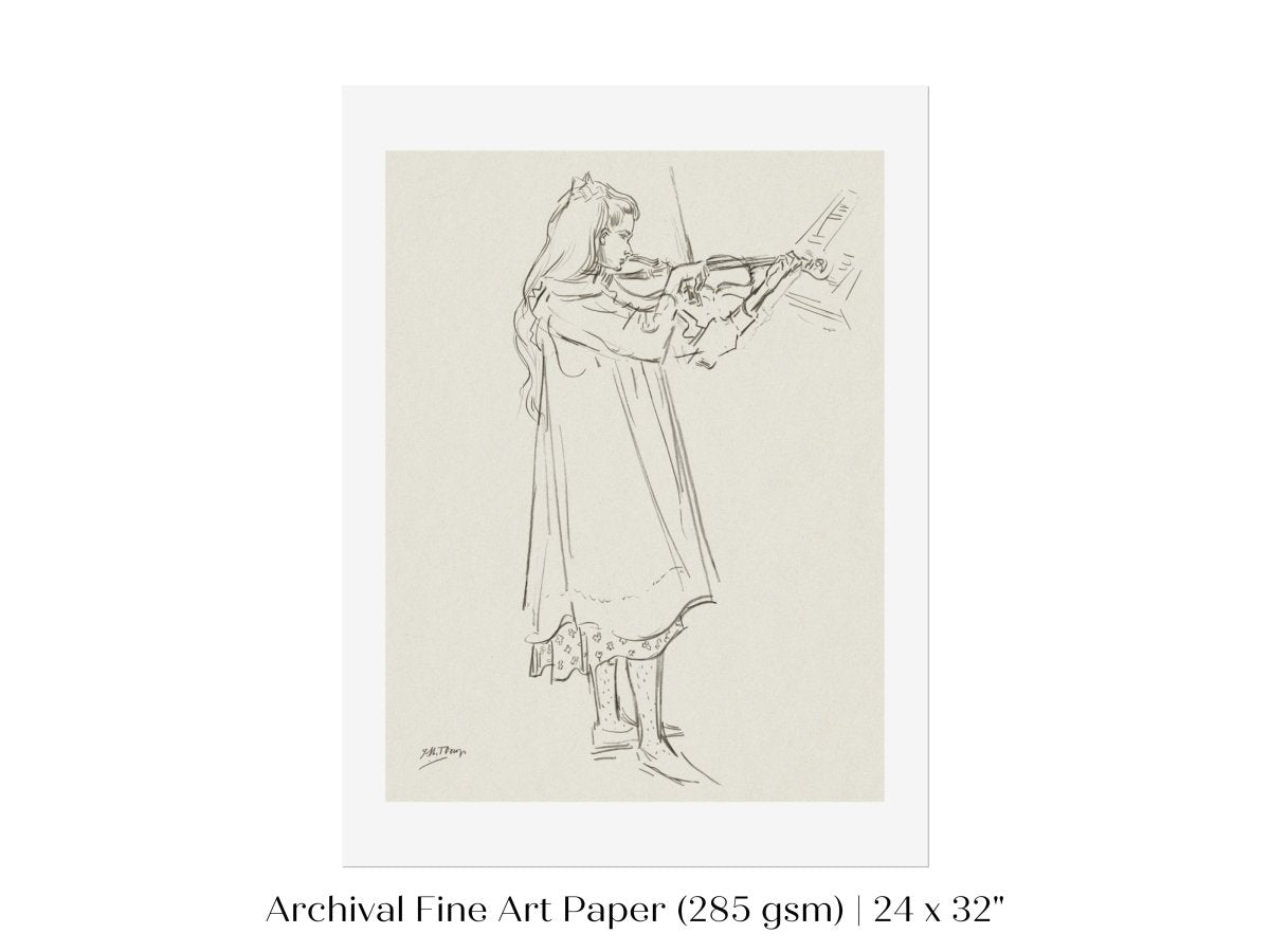 Violinist | P20 - Single Art Prints - Piccolo Fiore Prints