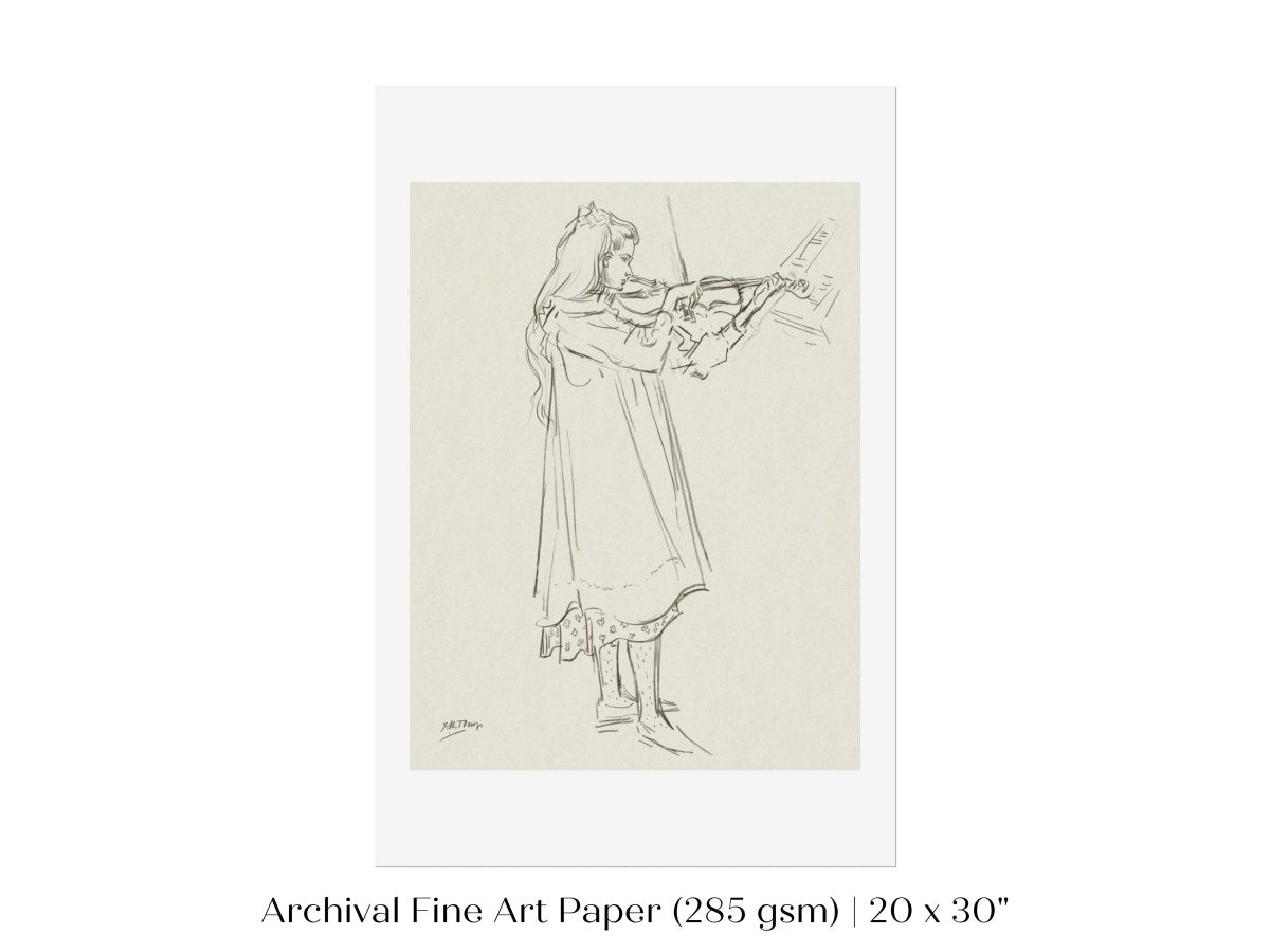Violinist | P20 - Single Art Prints - Piccolo Fiore Prints