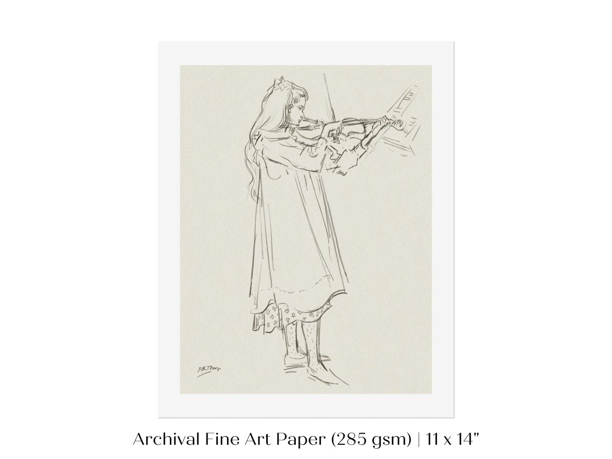 Violinist | P20 - Single Art Prints - Piccolo Fiore Prints