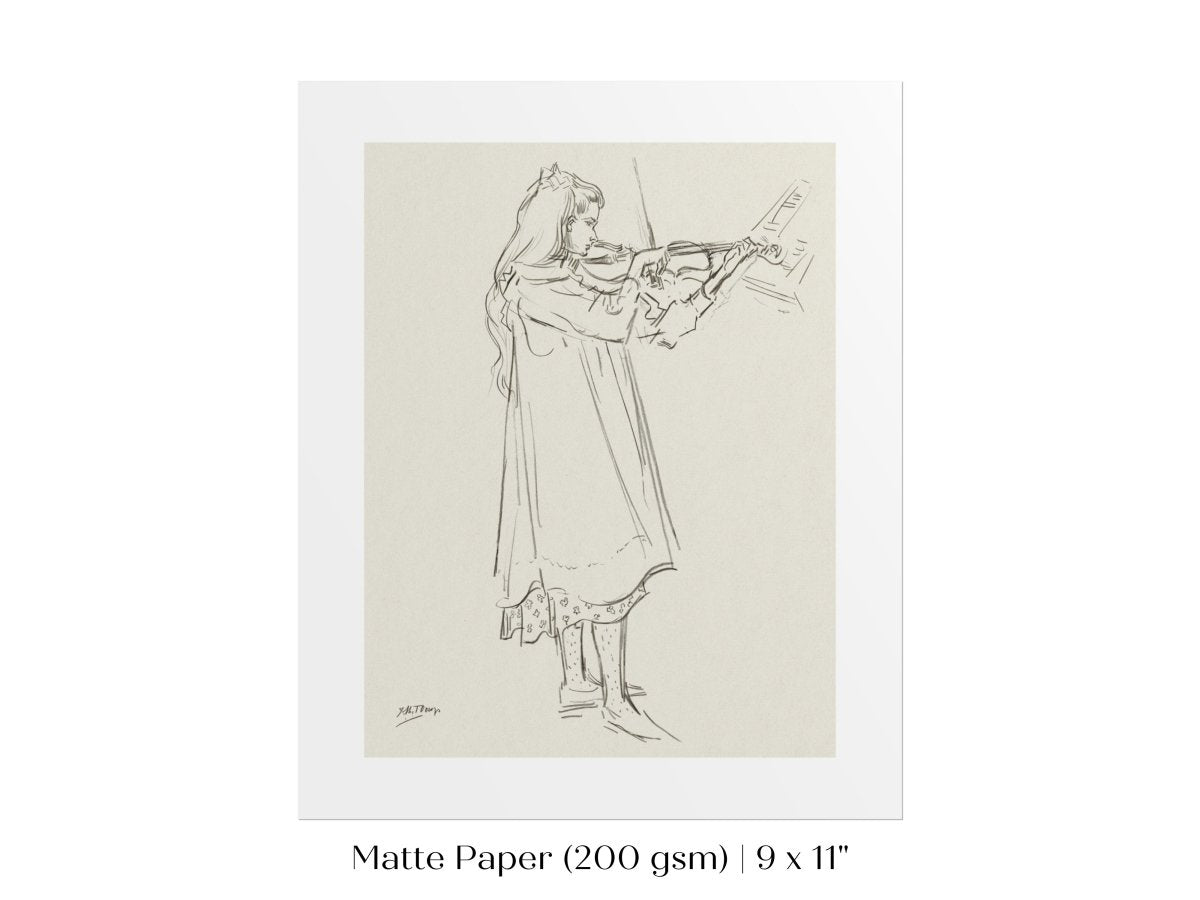 Violinist | P20 - Single Art Prints - Piccolo Fiore Prints