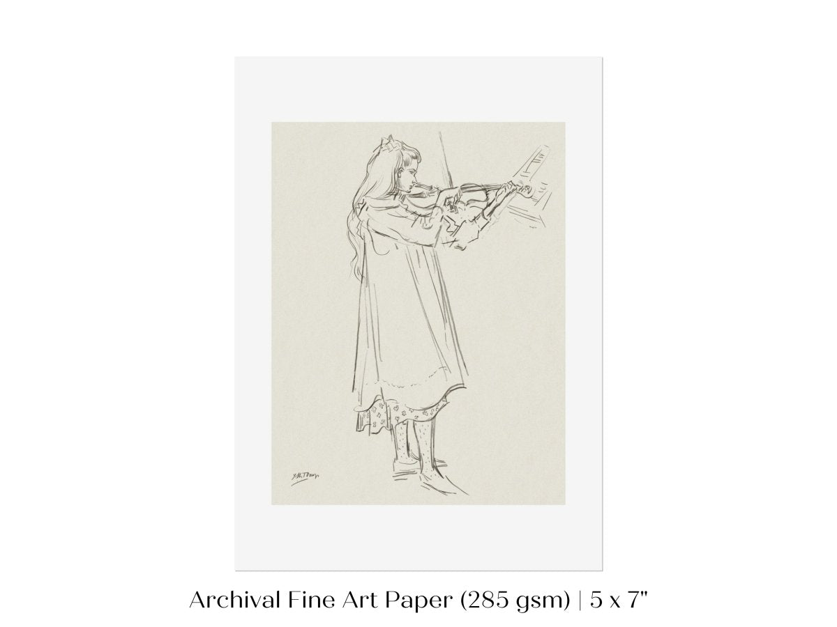 Violinist | P20 - Single Art Prints - Piccolo Fiore Prints