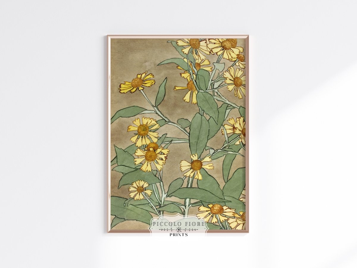 Watercolour Daisies | P286 - Single Art Prints - Piccolo Fiore Prints