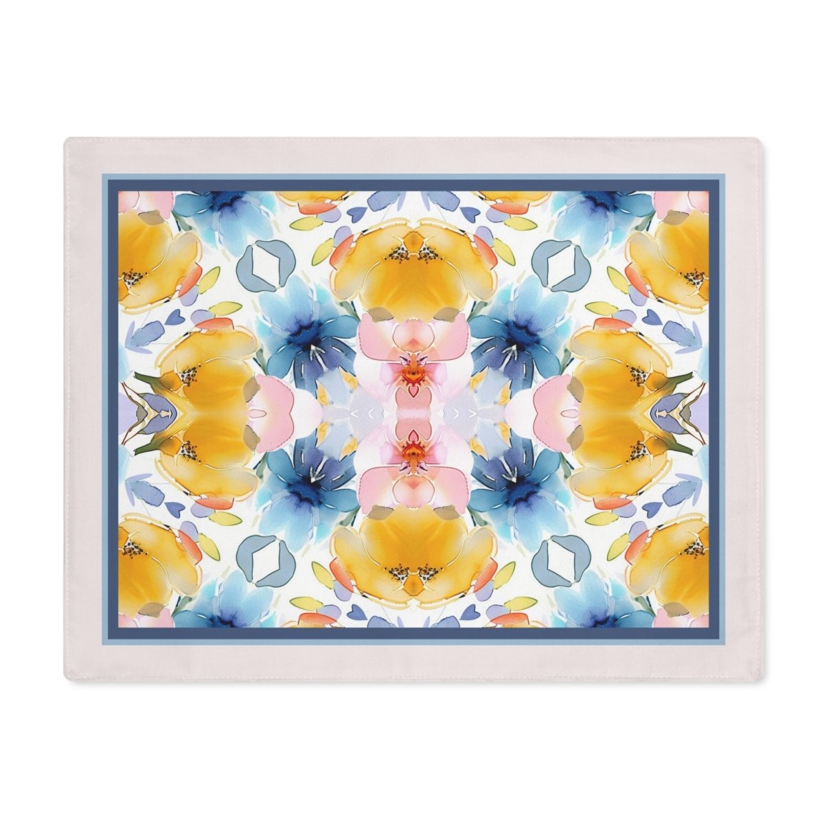 Wavy Blooms | Placemat - Cotton Twill Placemat - Piccolo Fiore Prints