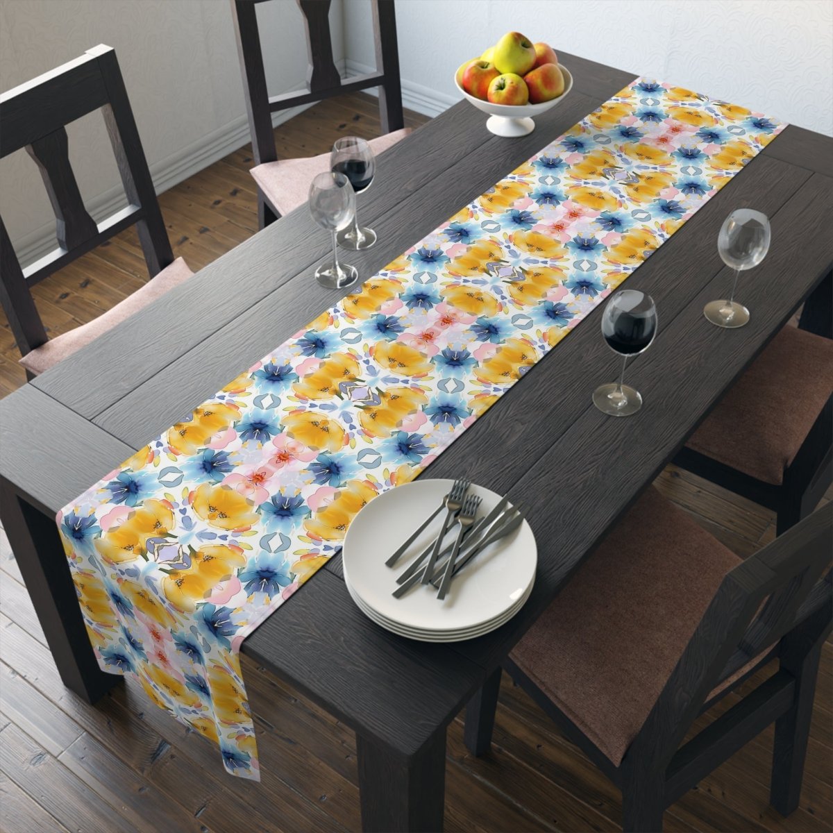 Wavy Blooms | Table Runner - Table Runner - Piccolo Fiore Prints