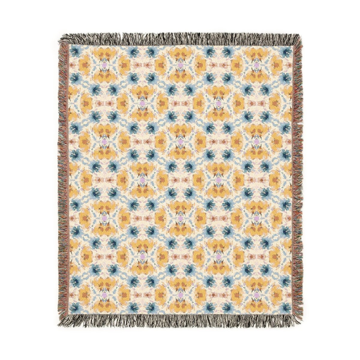 Wavy Blooms | Woven Blanket - Woven Blanket - Piccolo Fiore Prints