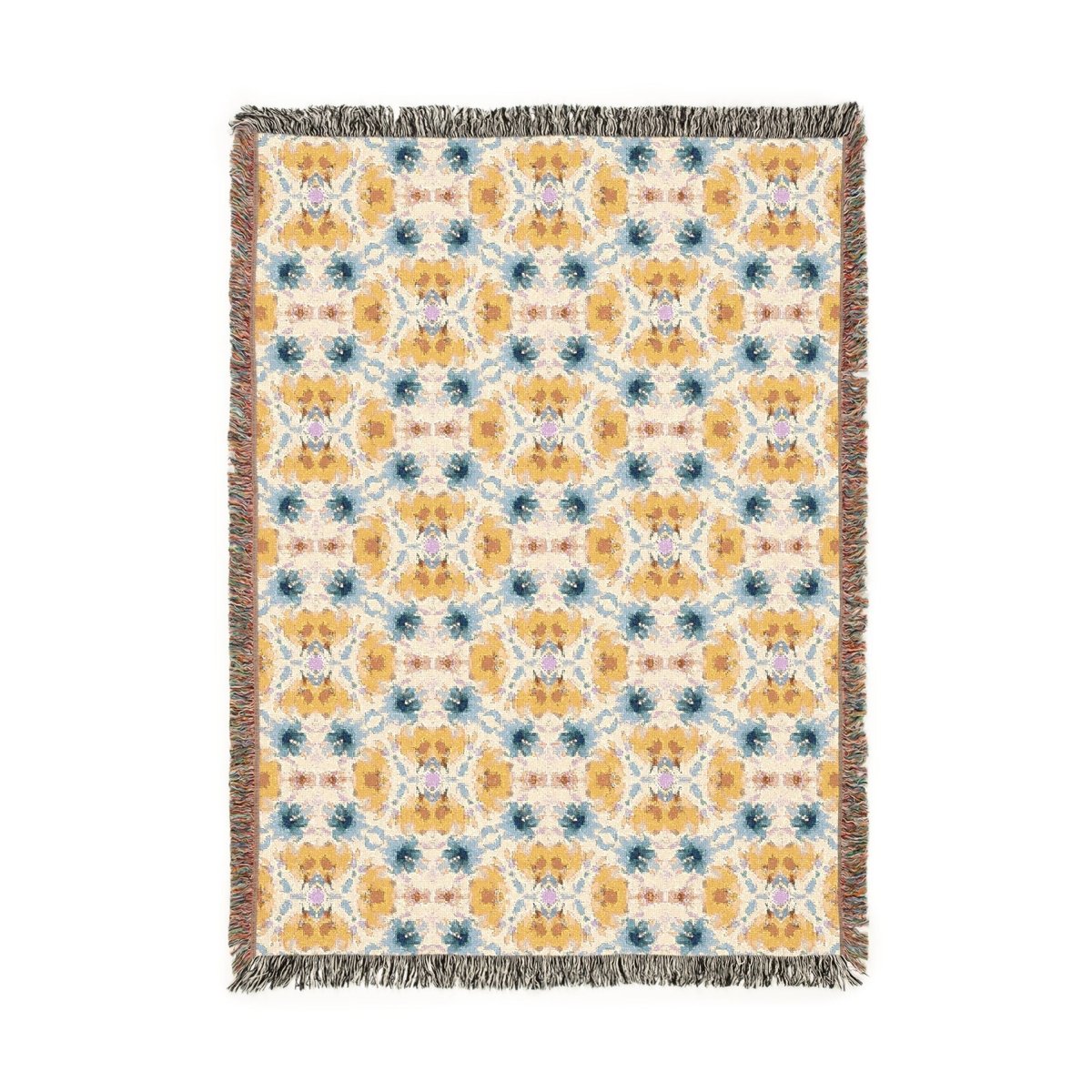 Wavy Blooms | Woven Blanket - Woven Blanket - Piccolo Fiore Prints