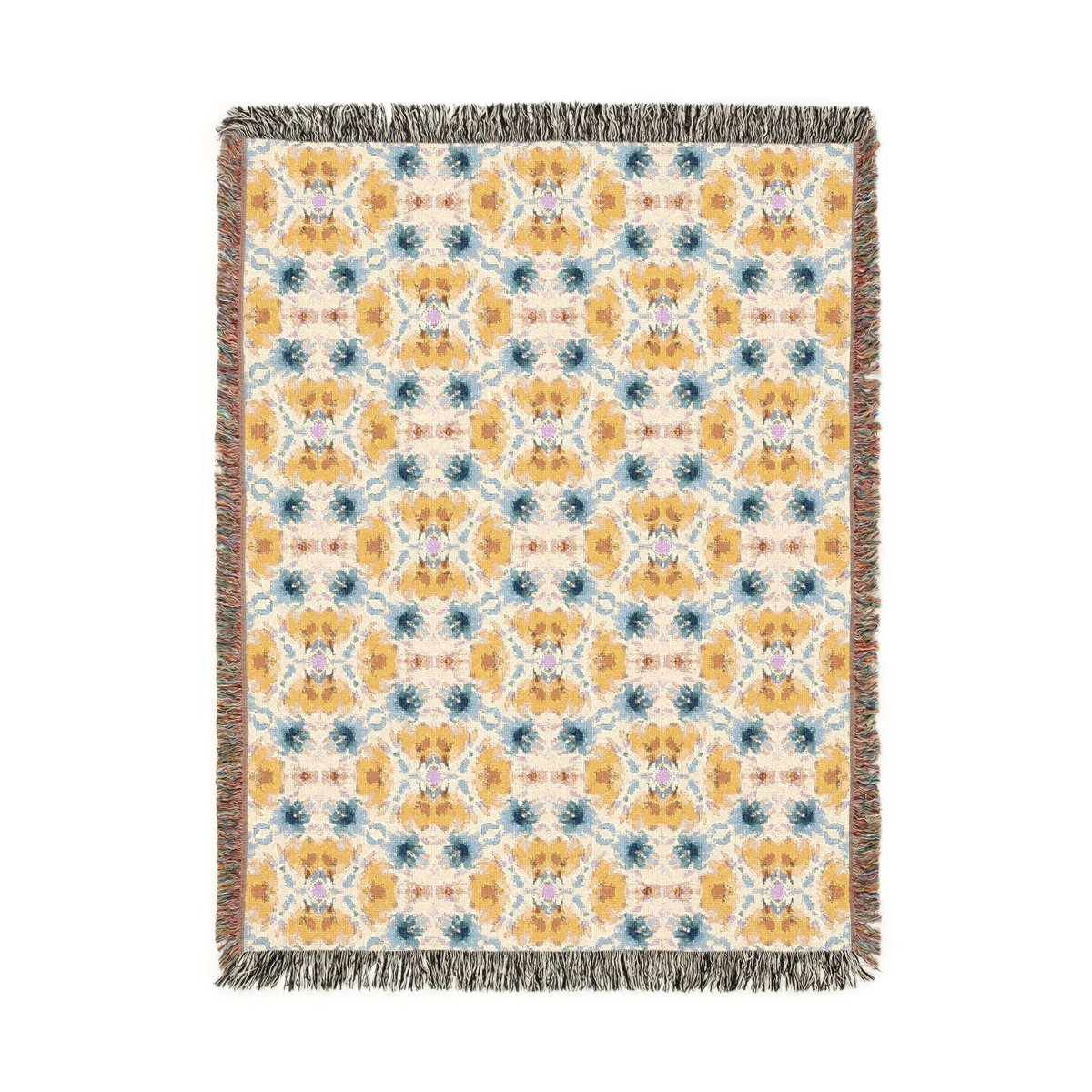 Wavy Blooms | Woven Blanket - Woven Blanket - Piccolo Fiore Prints
