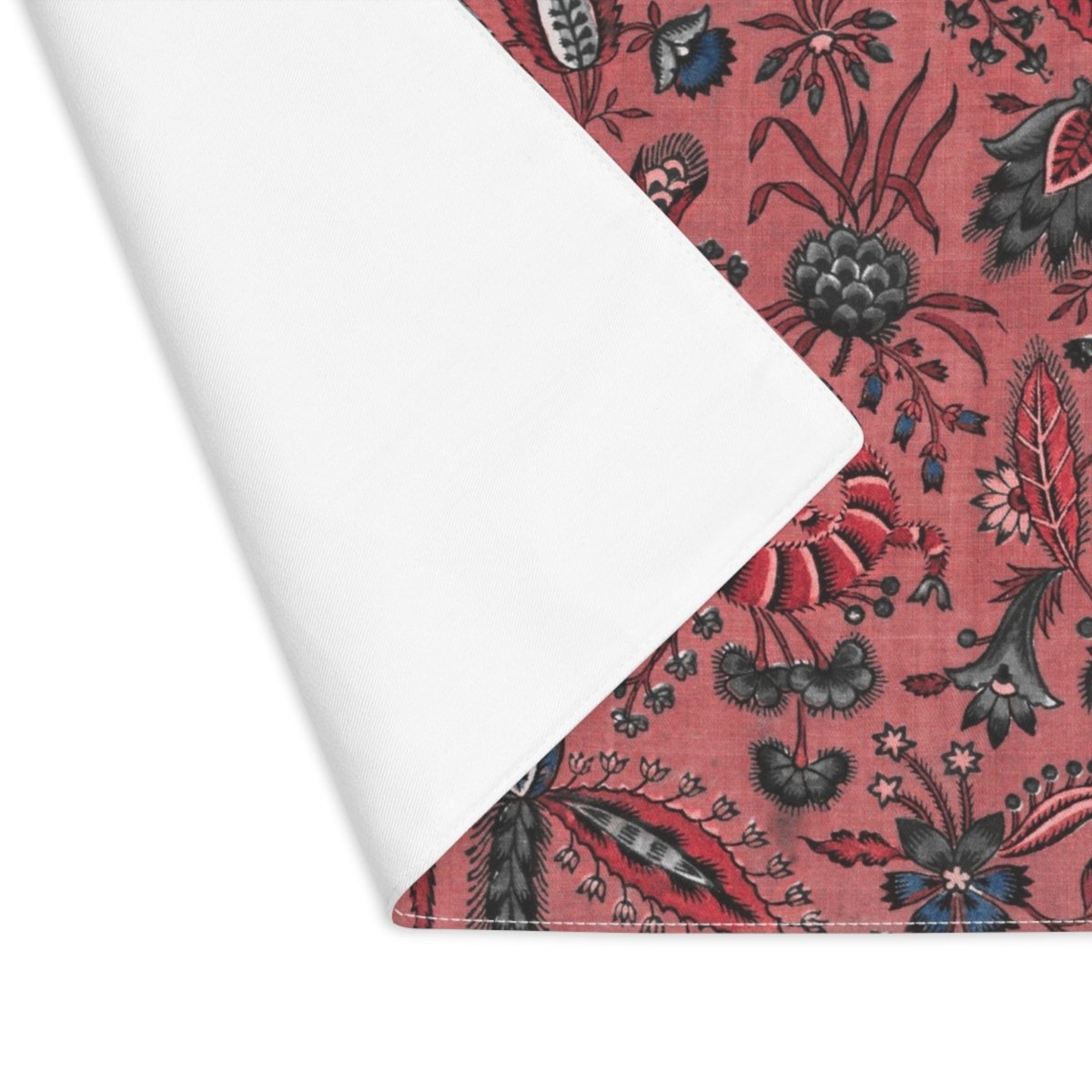 Whimsy in Red, Black and White | Placemat - Cotton Twill Placemat - Piccolo Fiore Prints