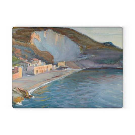 White Cliffs | Glass Chopping Board - Glass Chopping Board - Piccolo Fiore Prints
