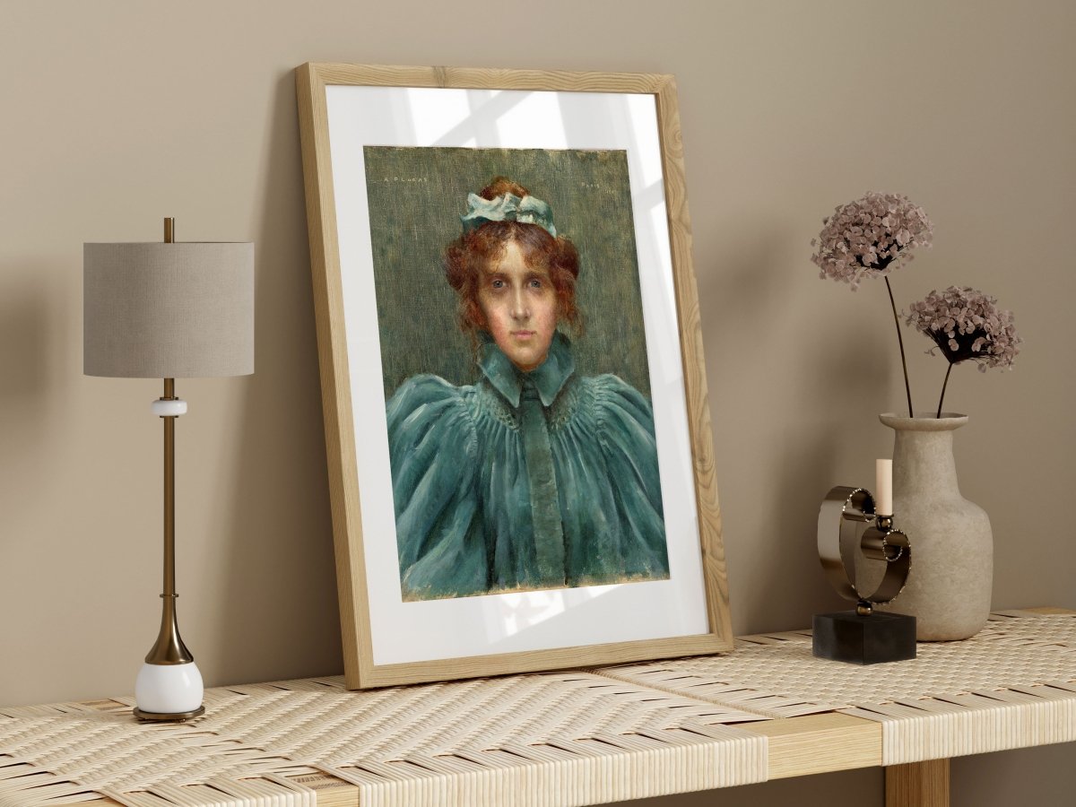 Woman in a Velvet Dress | P192 - Single Art Prints - Piccolo Fiore Prints