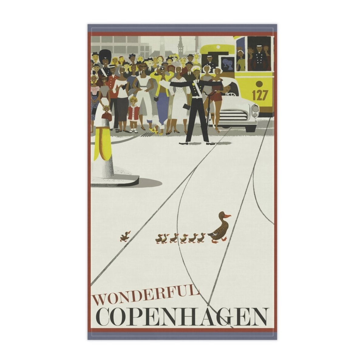 Wonderful Copenhagen | Tea Towel - Tea Towel - Piccolo Fiore Prints