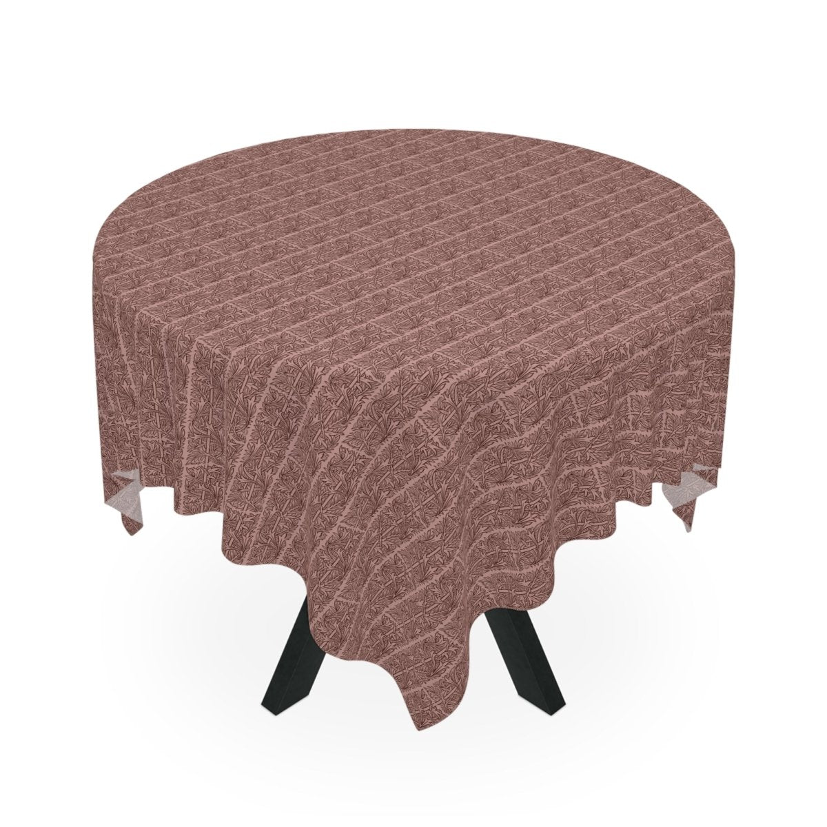 Woodblock - 1 - Pink&Brown | Tablecloth - Tablecloth - Piccolo Fiore Prints