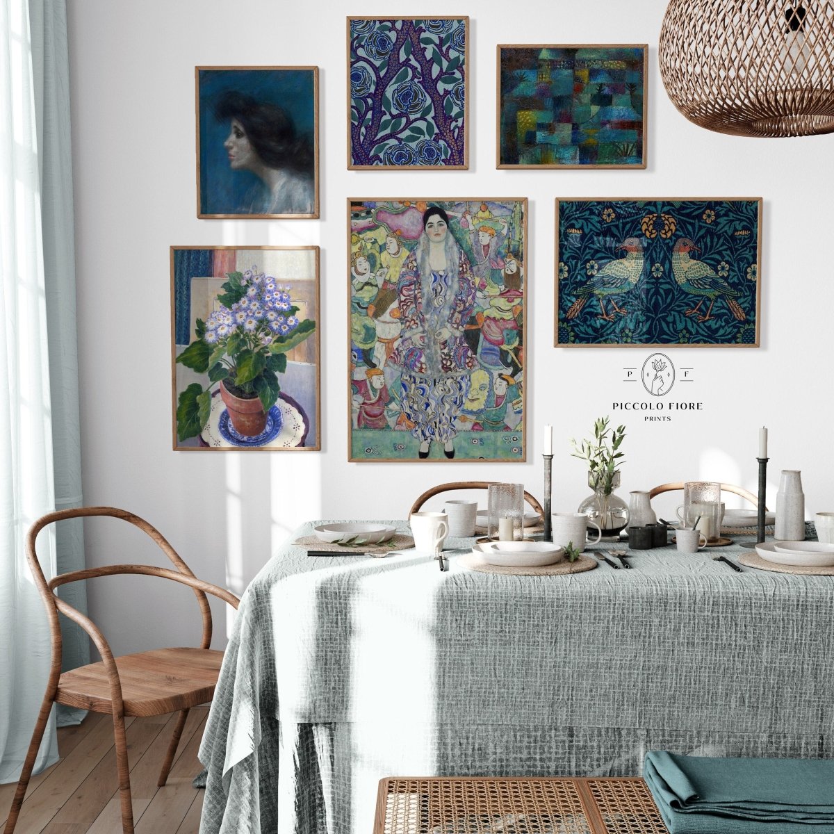 30 Digital Art Prints | Blue Vibrant Eclectic BUNDLE | VB3 - Digital Art Bundle - Piccolo Fiore Prints