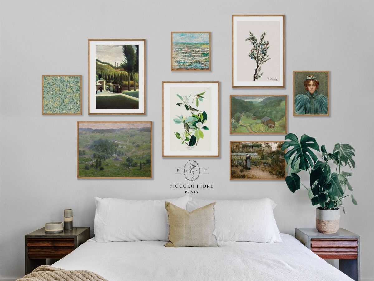 30 Digital Art Prints | GREEN/BEIGE Neutral Vintage Print BUNDLE | NB3 - Digital Art Bundle - Piccolo Fiore Prints