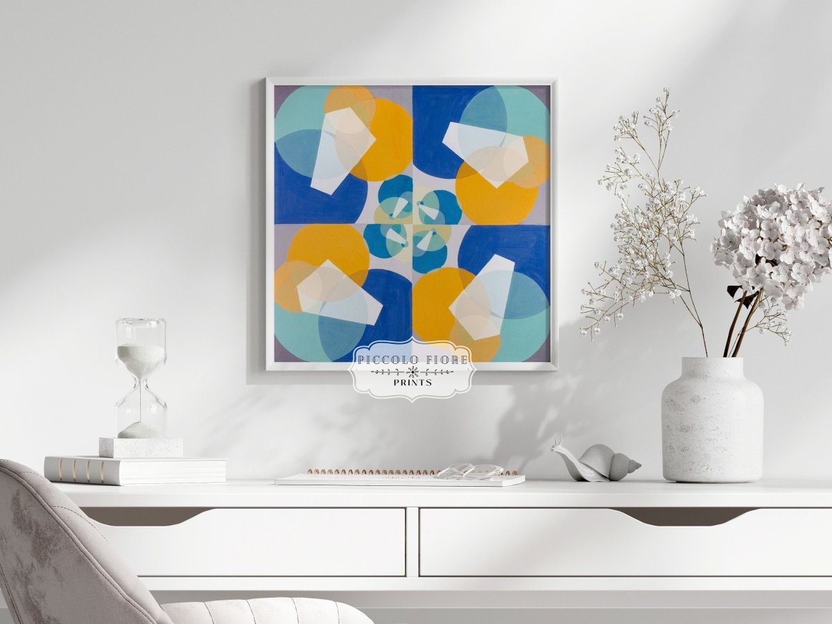 Abstract Squares | P354 - Single Square Art Prints - Piccolo Fiore Prints