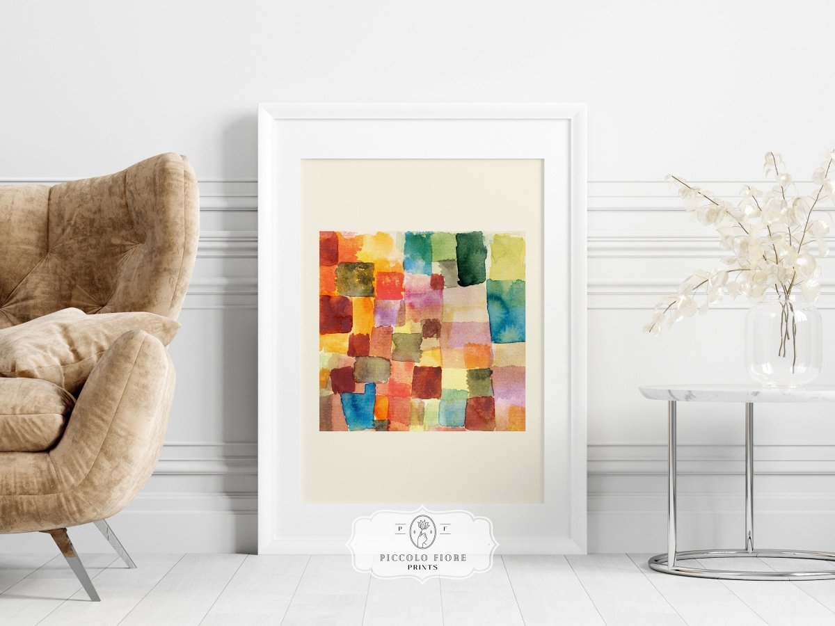 Abstract Watercolour Squares | Paul Klee | P31 - Single Art Prints - Piccolo Fiore Prints