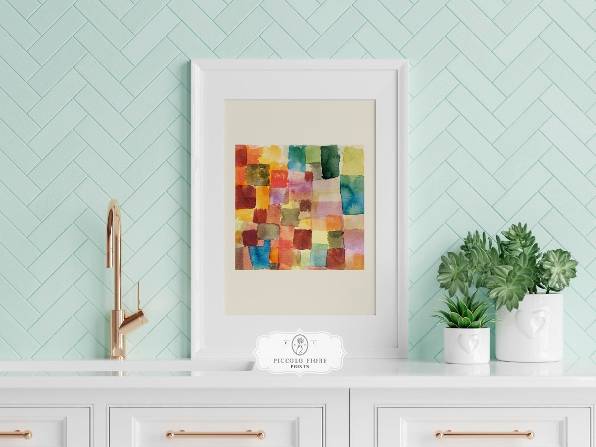 Abstract Watercolour Squares | Paul Klee | P31 - Single Art Prints - Piccolo Fiore Prints