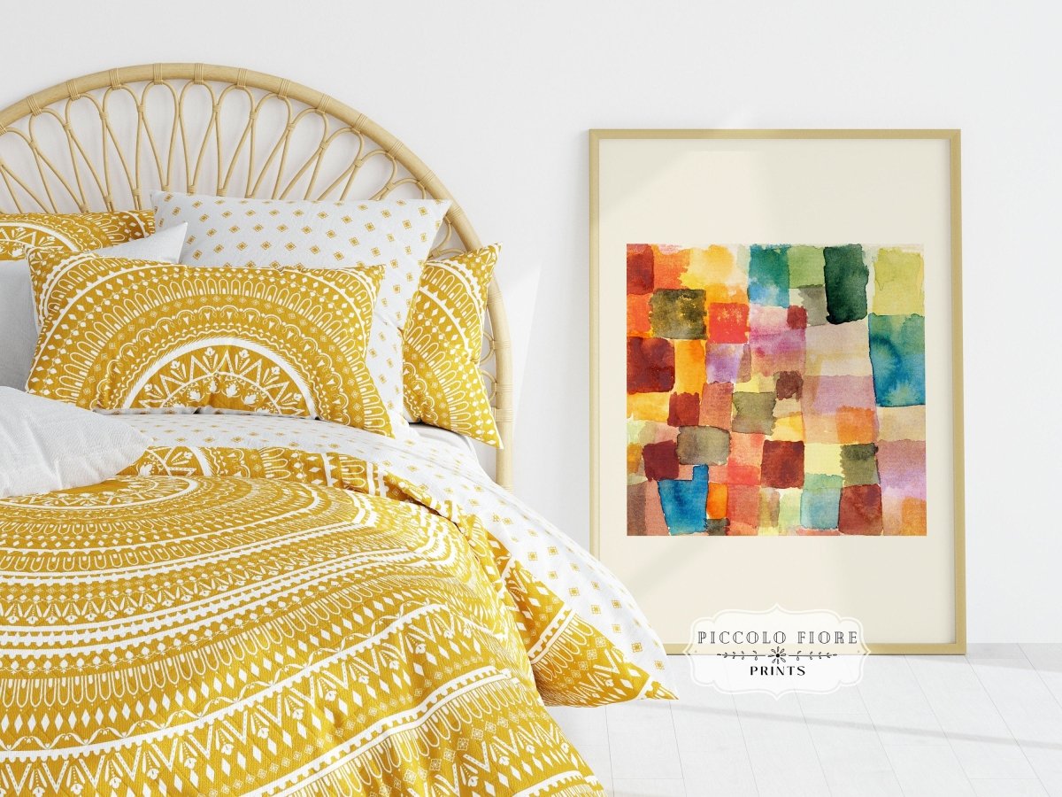 Abstract Watercolour Squares | Paul Klee | P31 - Single Art Prints - Piccolo Fiore Prints