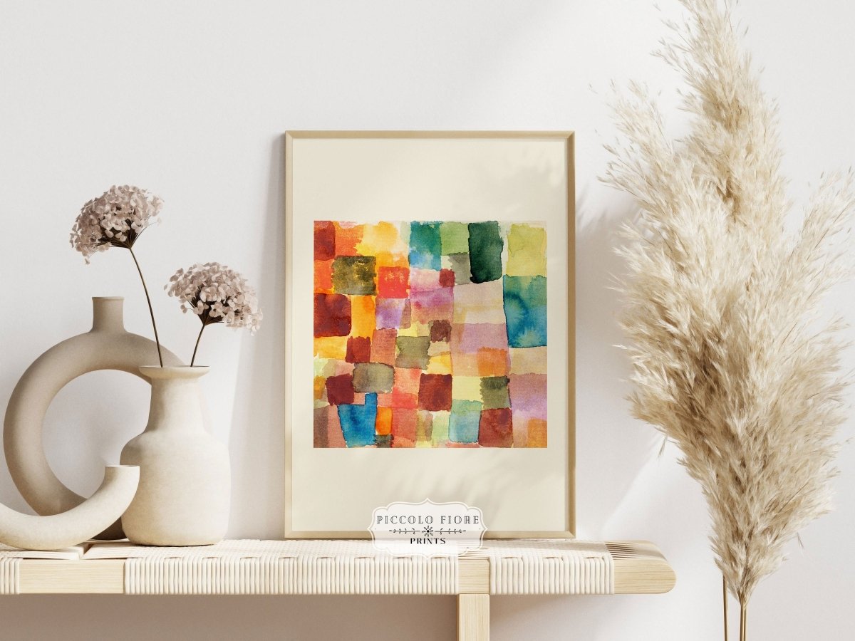 Abstract Watercolour Squares | Paul Klee | P31 - Single Art Prints - Piccolo Fiore Prints