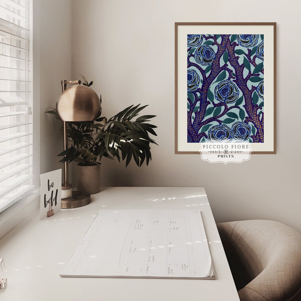 Art Deco Oriental Stencil Print | P210 - Single Art Prints - Piccolo Fiore Prints