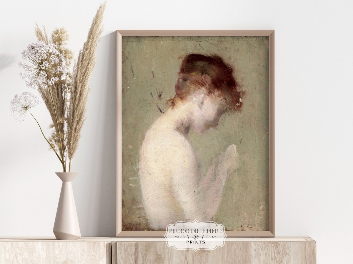 Auburn Nude | P374 - Single Art Prints - Piccolo Fiore Prints