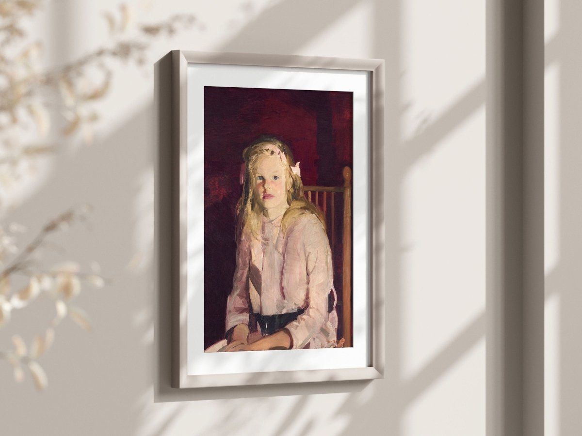 Blonde Haired Girl | P324 - Single Art Prints - Piccolo Fiore Prints